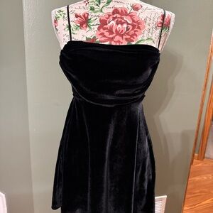 Urban Outfitters Black Velvet Dress